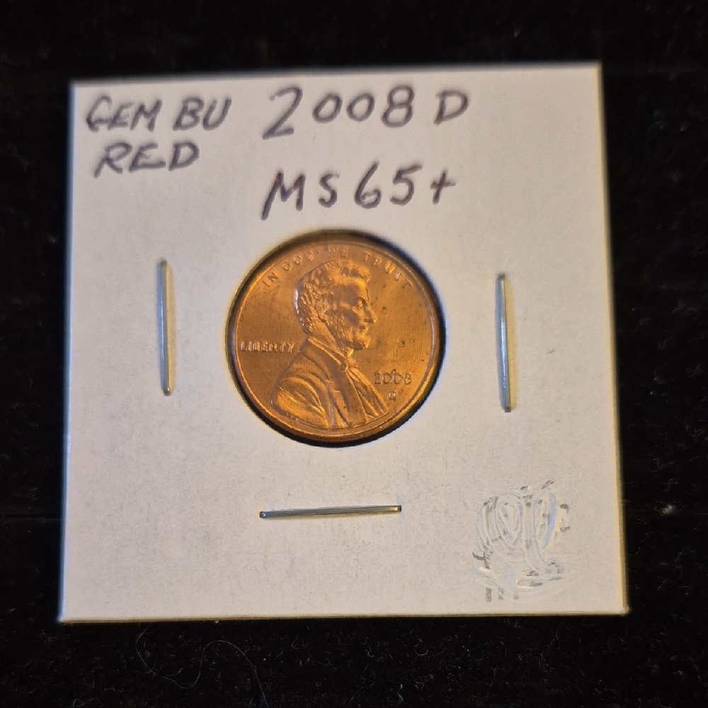 2008 D Gem BU Red Coin